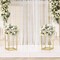 2pcs 15.7in Wedding Centerpieces for Tables with Mesh Plates for Party, Weddings